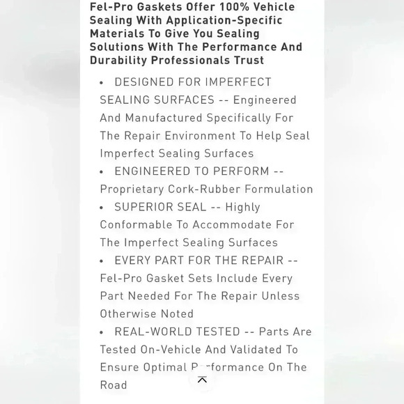 Fel-Pro VS 50639 R-1 Valve Cover Gasket Set - Picture 9 of 10